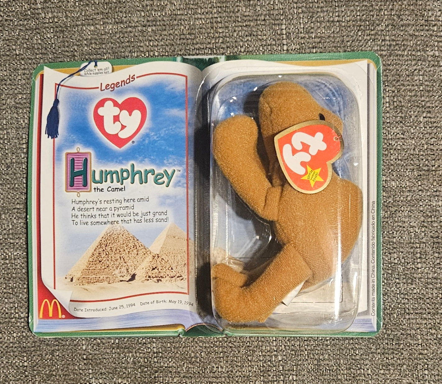 Humphrey The Camel Ty Beanie Baby