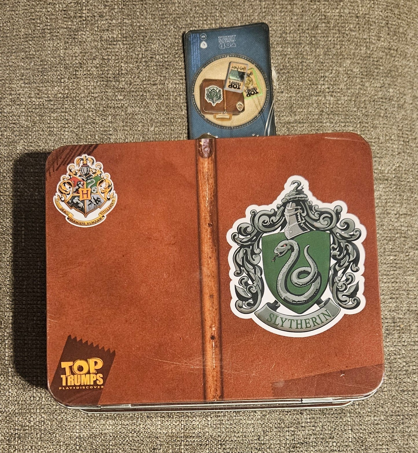 Slytherin Top Trumps Storage Suitcase Tin With Cards