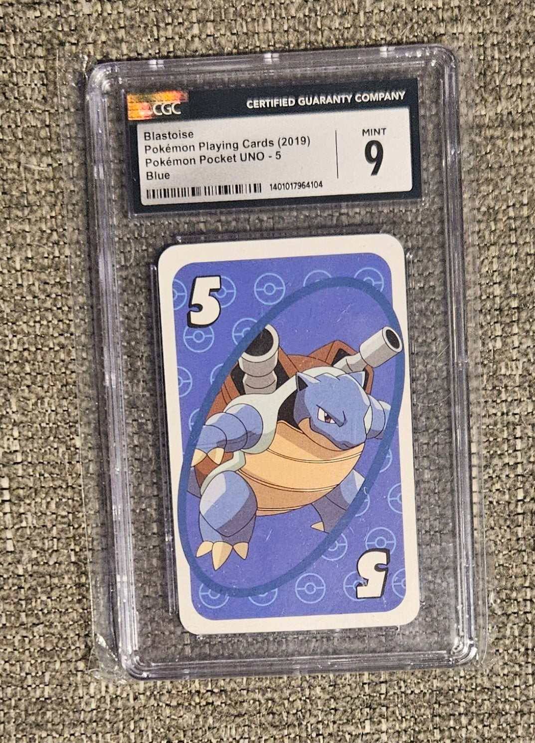 Pokémon Blastoise Graded UNO Card