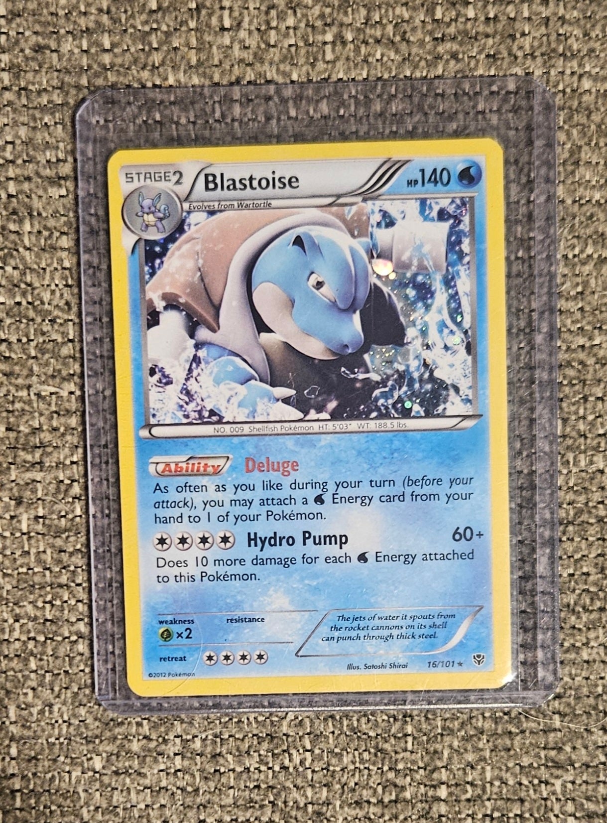 Pokémon Blastoise Card