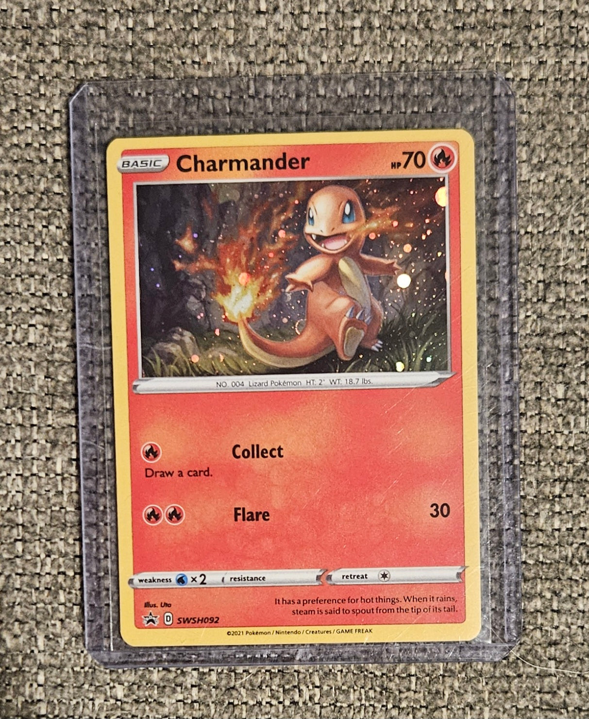 Pokémon Charmander Card (Black Star)