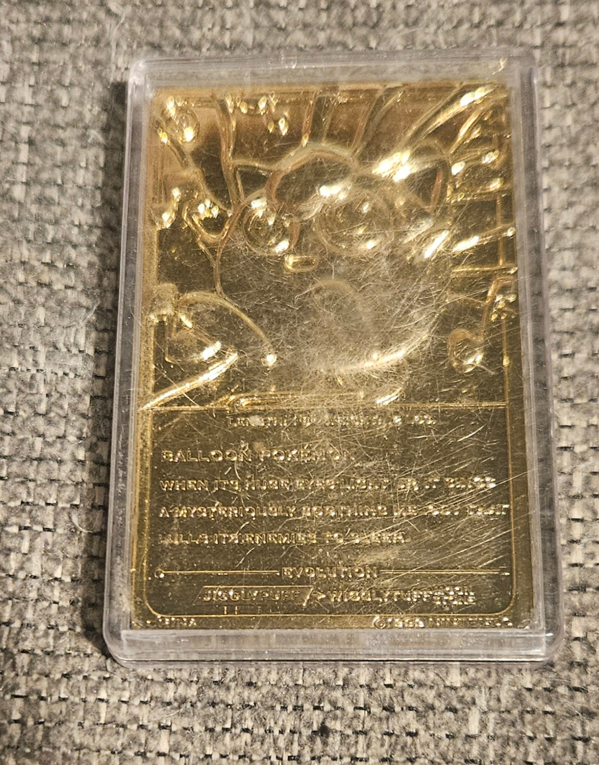 Pokémon Gold Jigglypuff Collectible Plaque