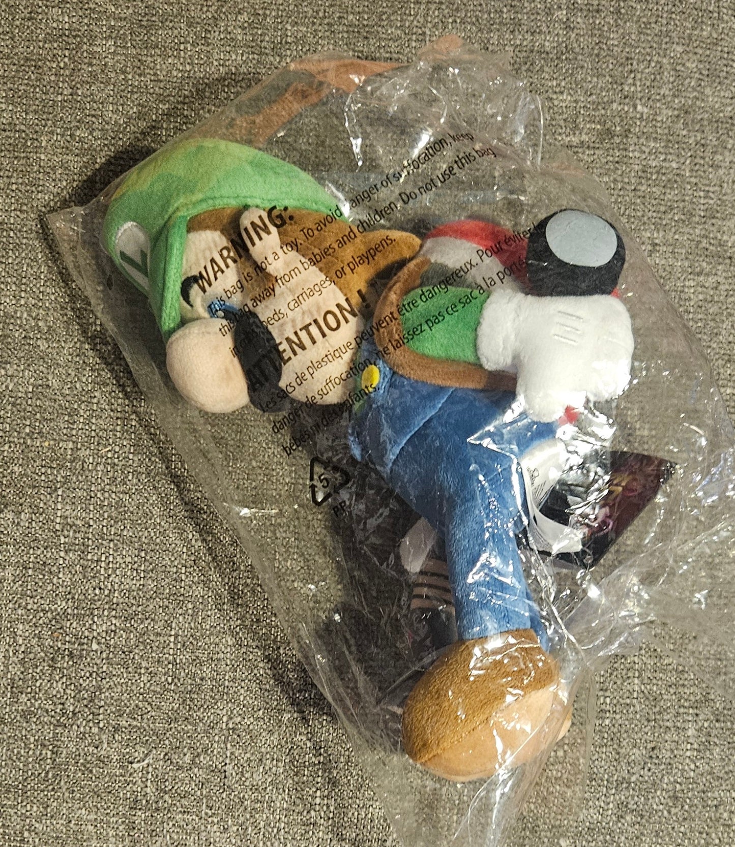 Super Mario Bros. Luigi with Backpack Plushie