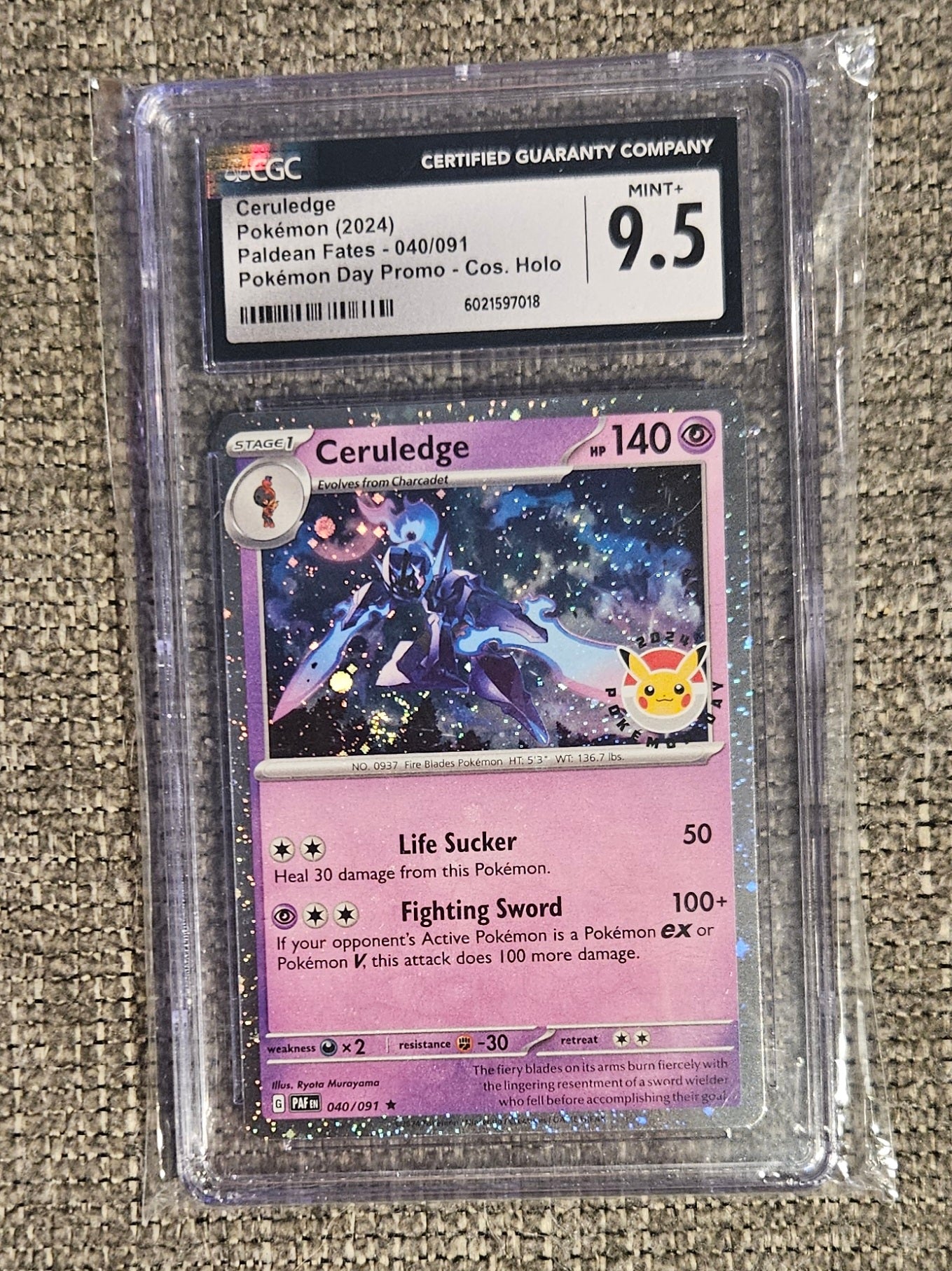Pokémon Ceruledge Graded Card