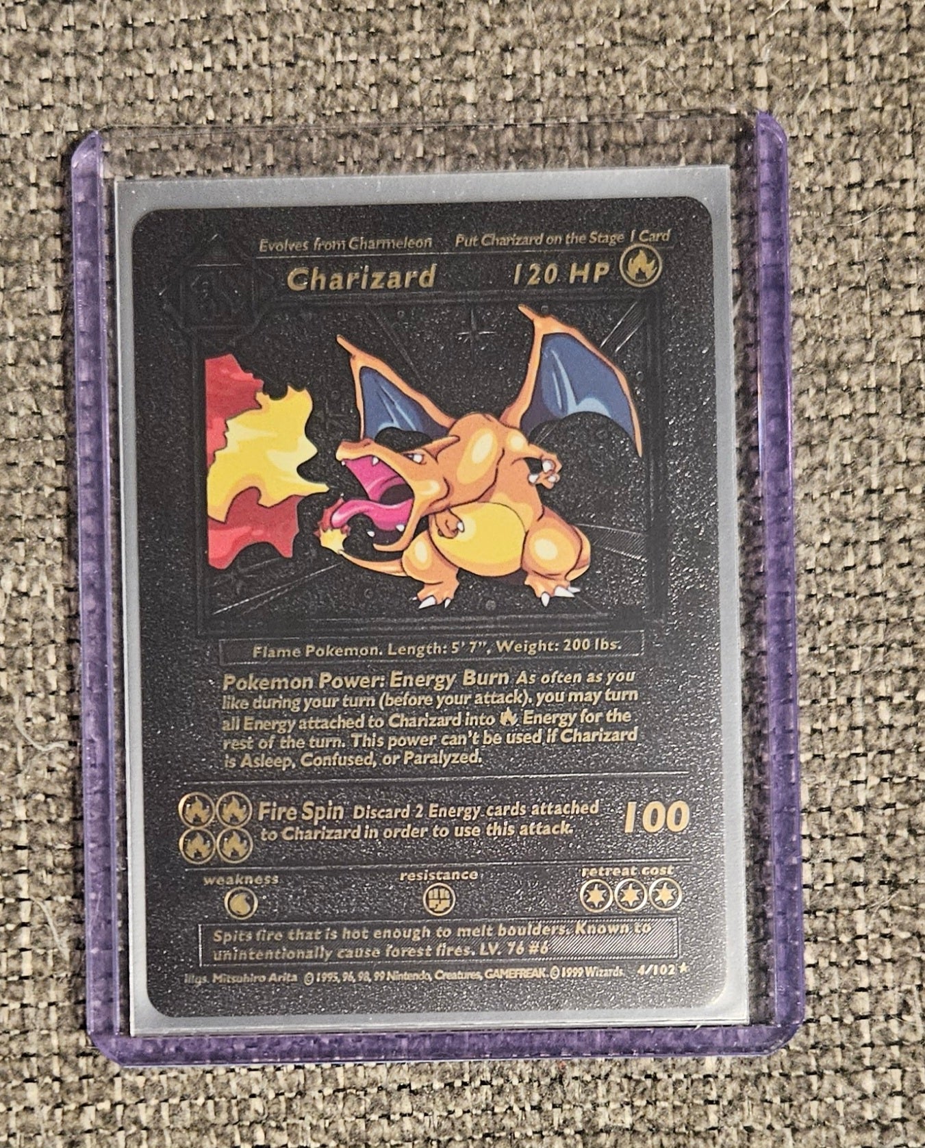 Charizard (Black Foil Card)