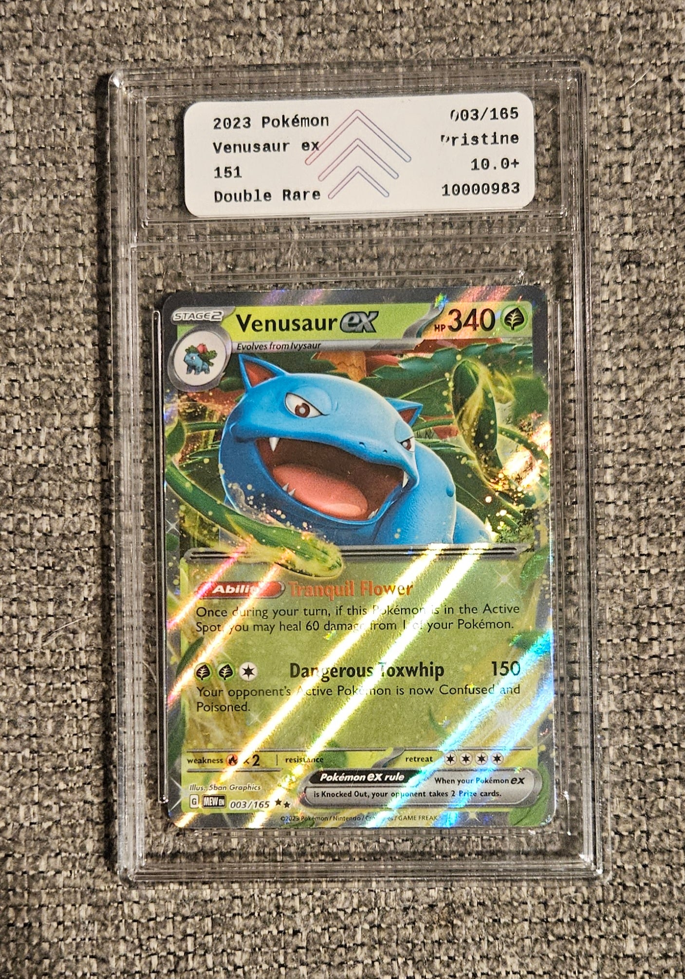 Venusaur EX Graded Card