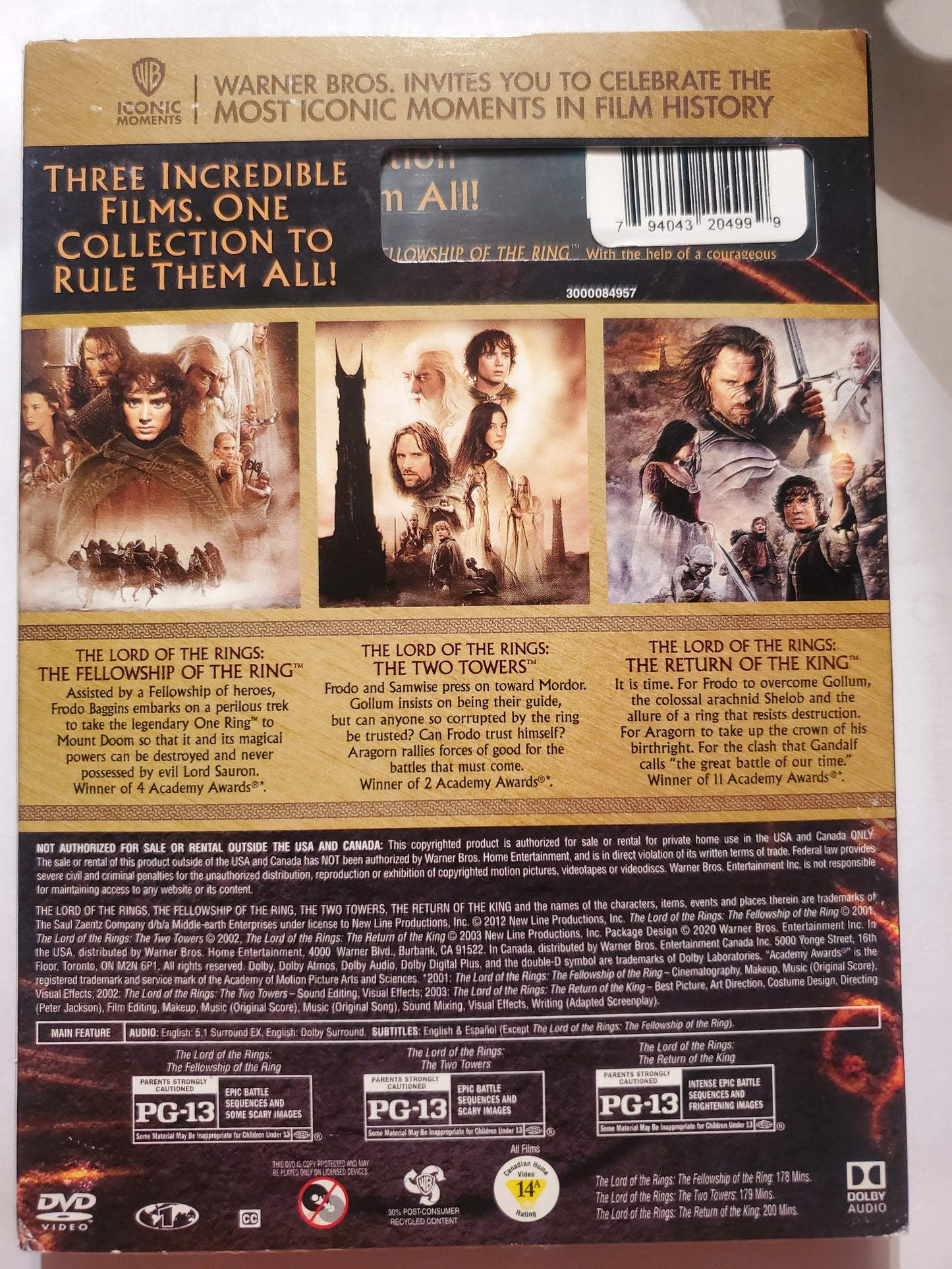 The Lord Of The Rings Motion Picture Trilogy