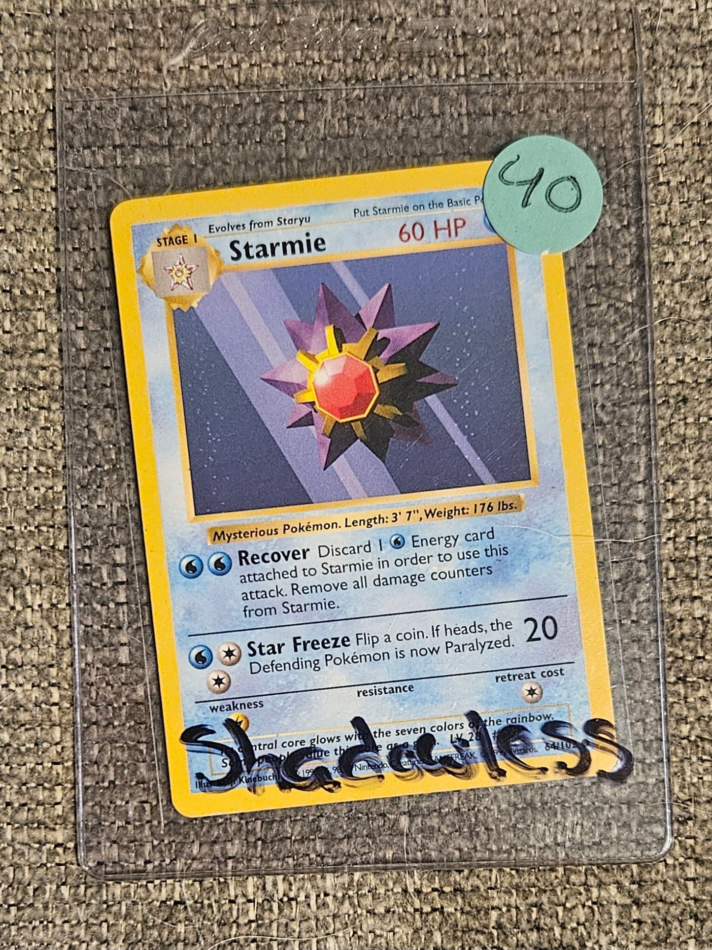 Starmie Base Set (Shadowless)