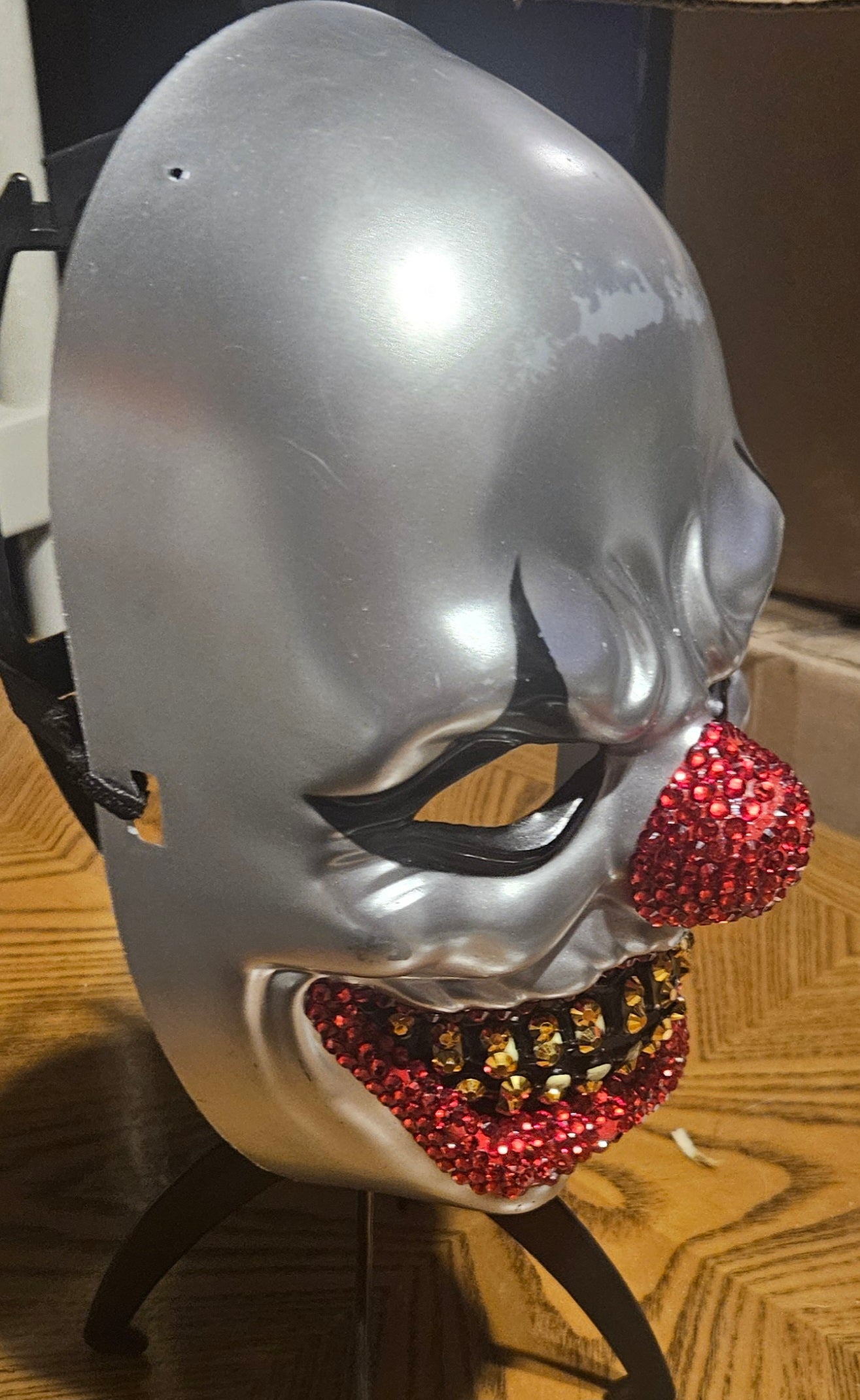 Scary Glitter Clown Mask