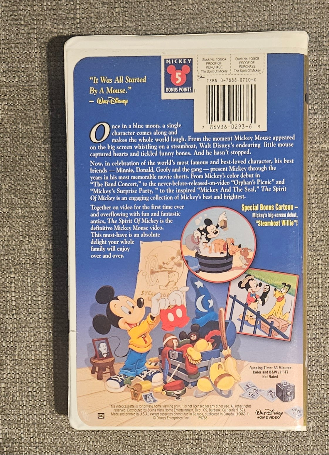 The Spirit of Mickey (VHS)