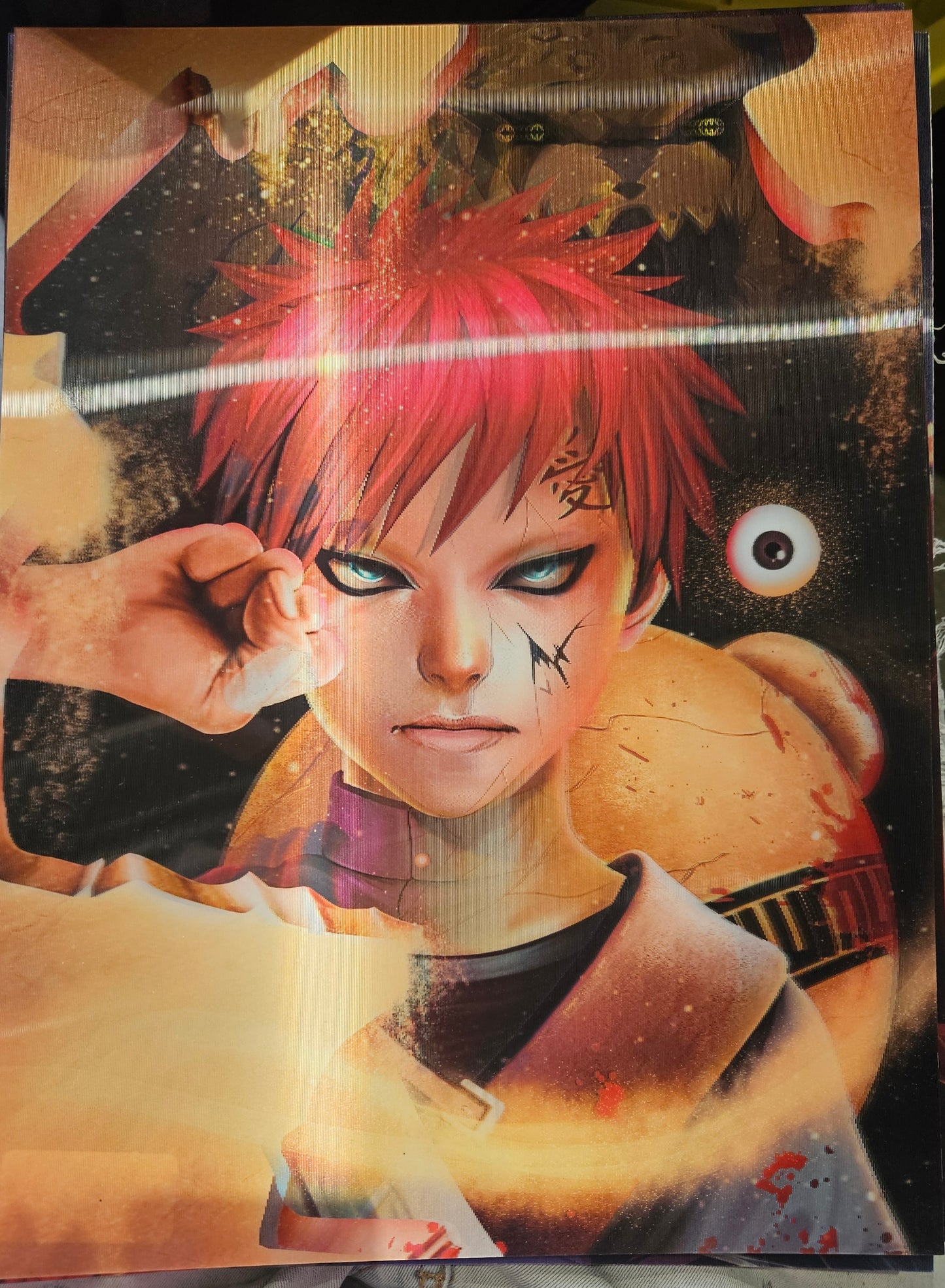 Naruto Gaara 3D Lenticular Poster