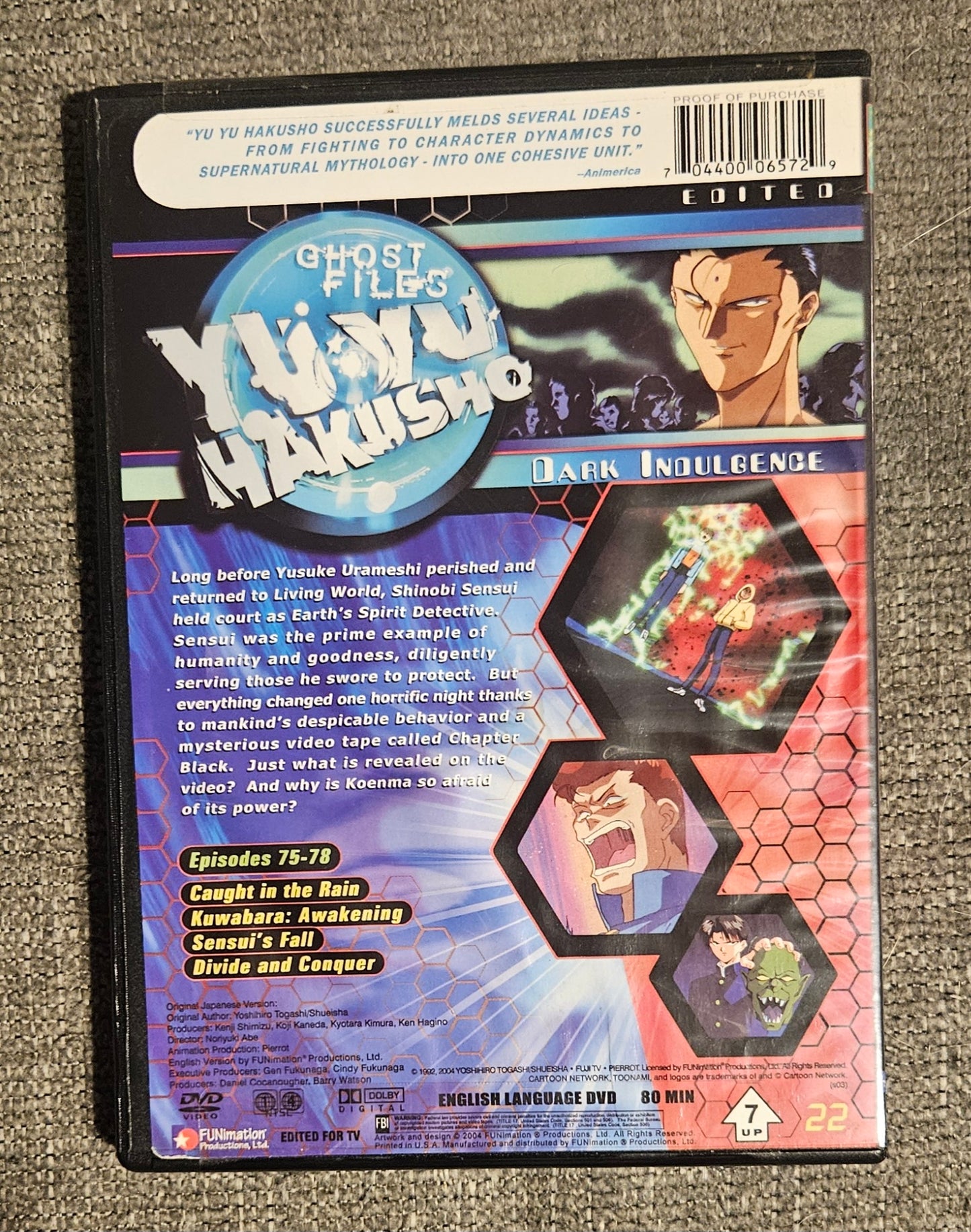 Yu-Yu Hakusho: Dark Indulgence (DVD)