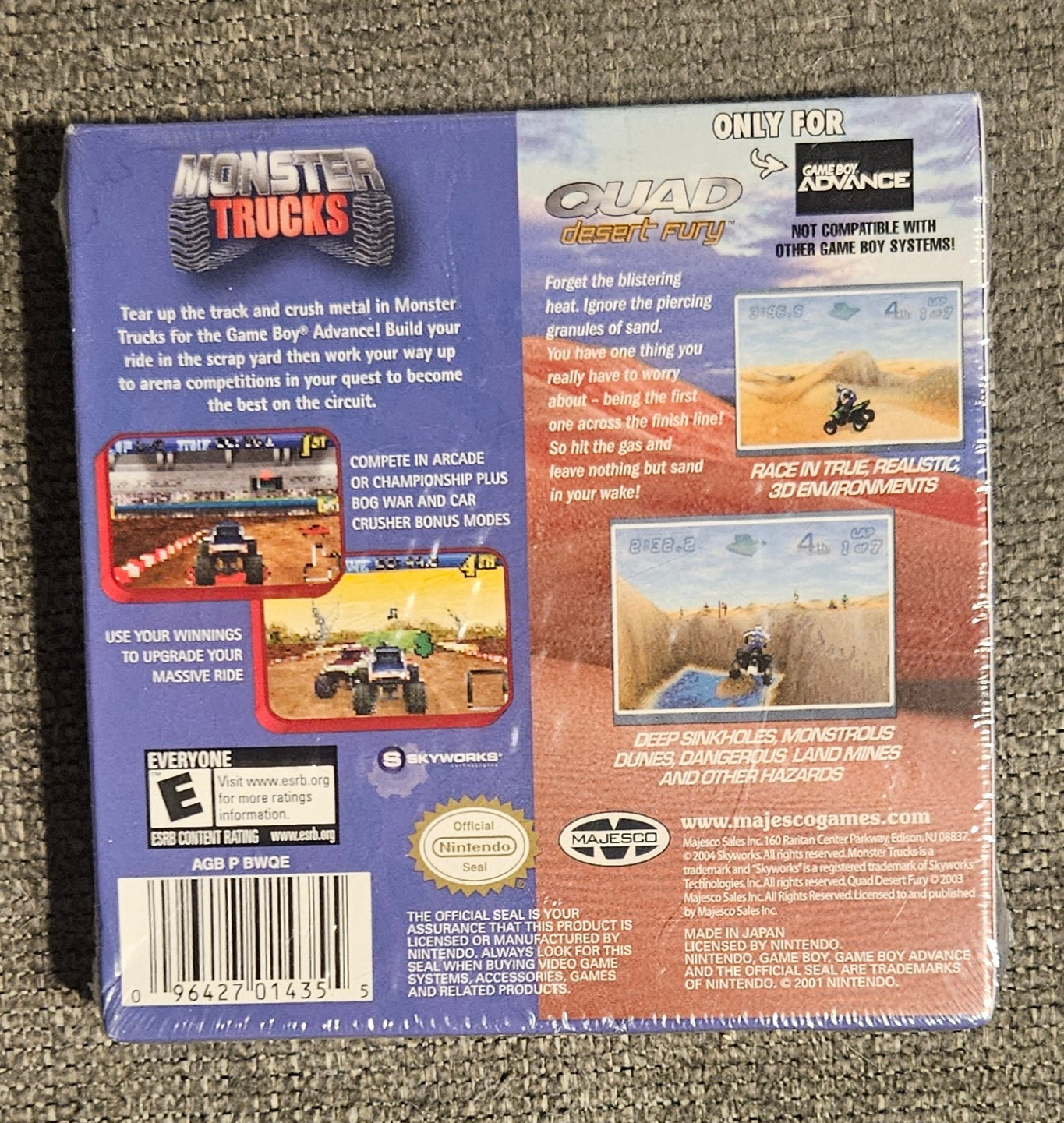 Monster Trucks & QUAD: Desert Fury (GBA)