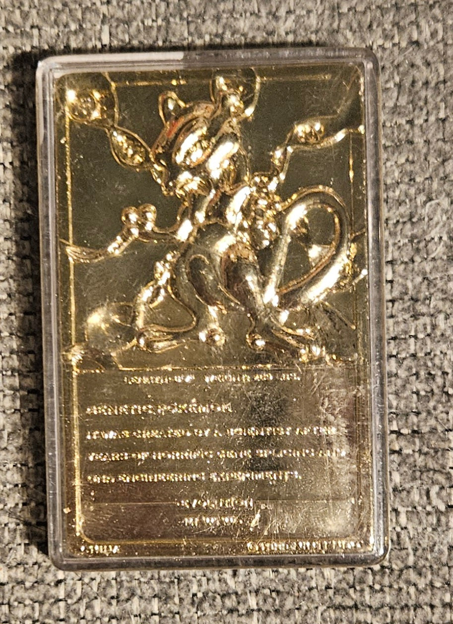Mewtwo Gold Plaque