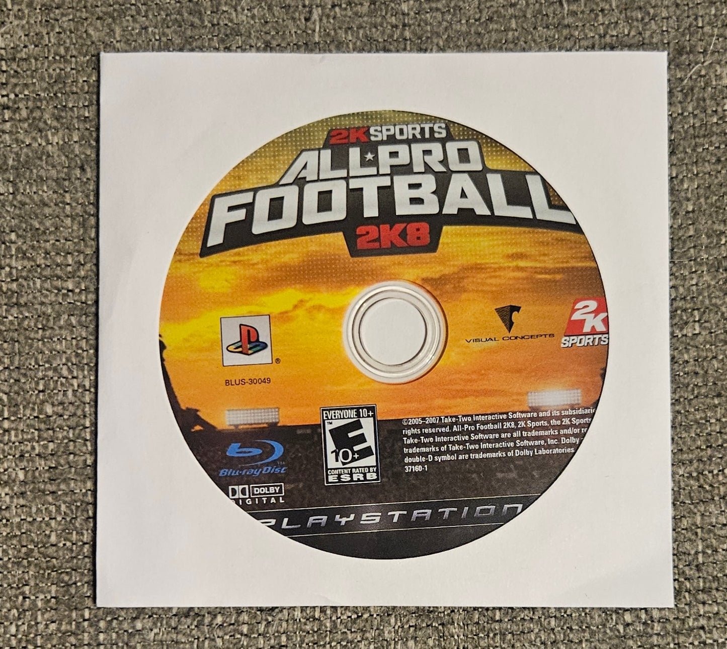 2K Sports: All Pro Football 2K8 (Loose)