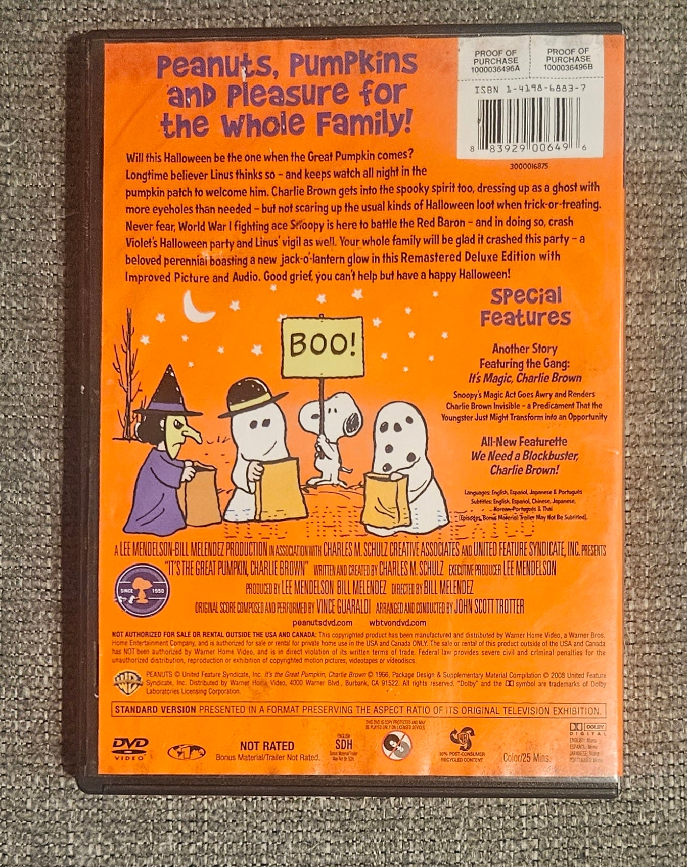 It's The Great Pumpkin, Charlie Brown (DVD)
