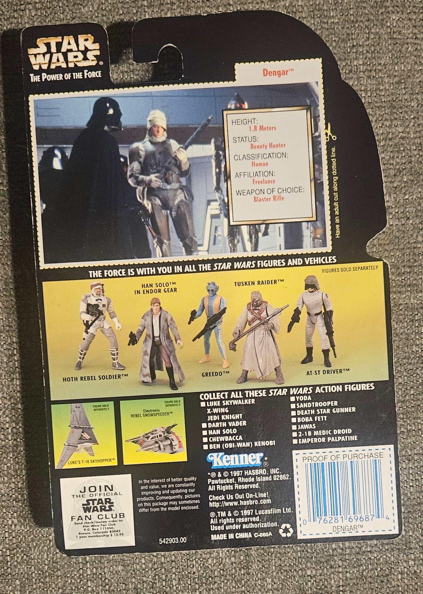 Star Wars: Dengar with Blaster Rifle Figure