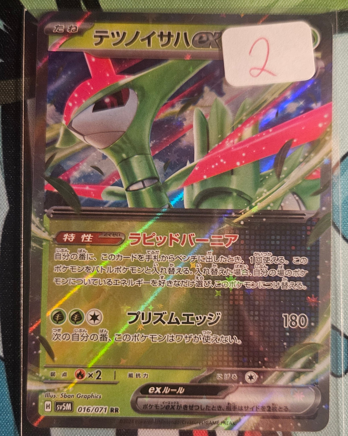 Iron Leaves EX Card (Japanese)