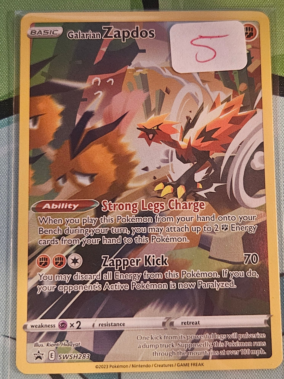 Galarian Zapdos Card