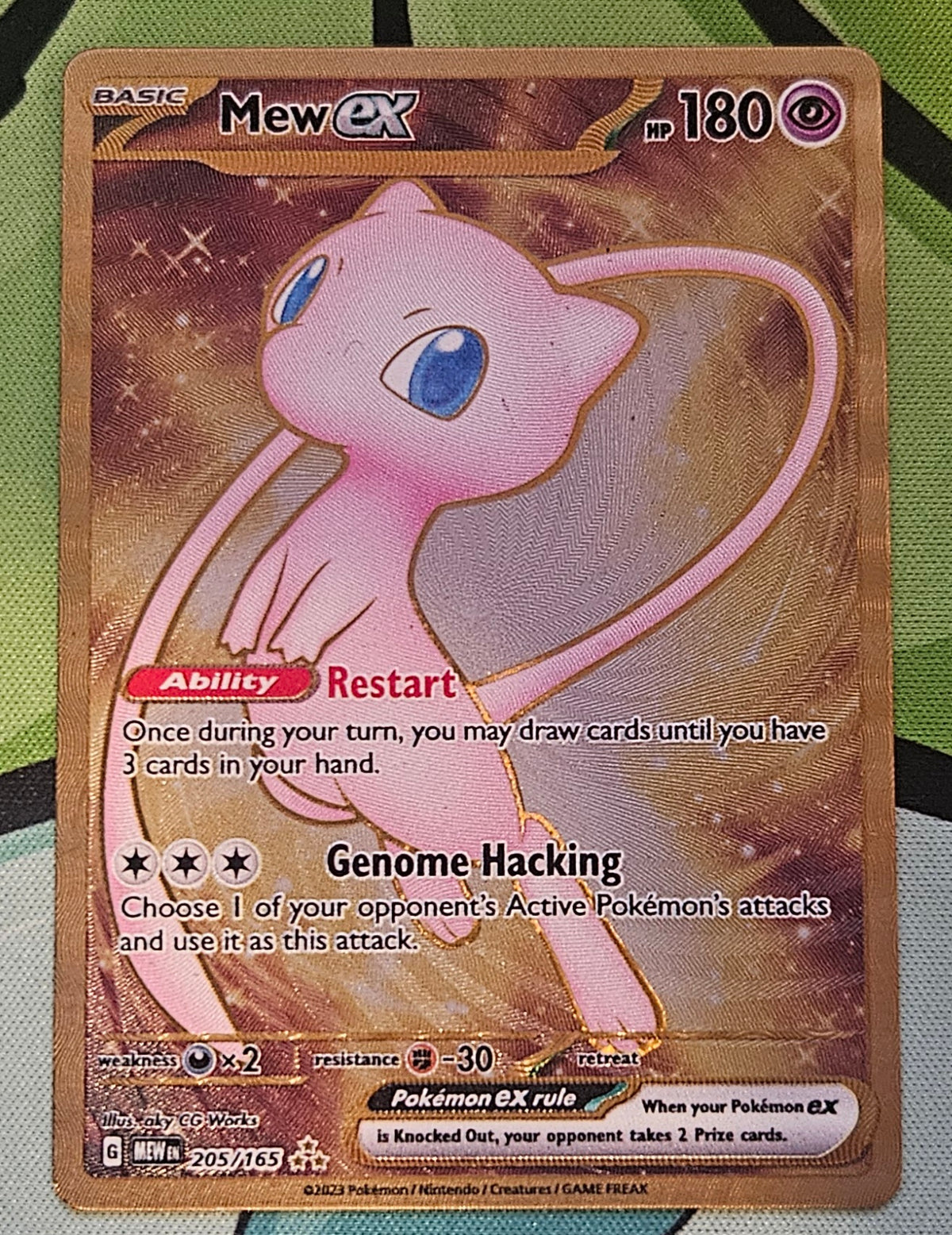 Mew Metal Pokémon Card