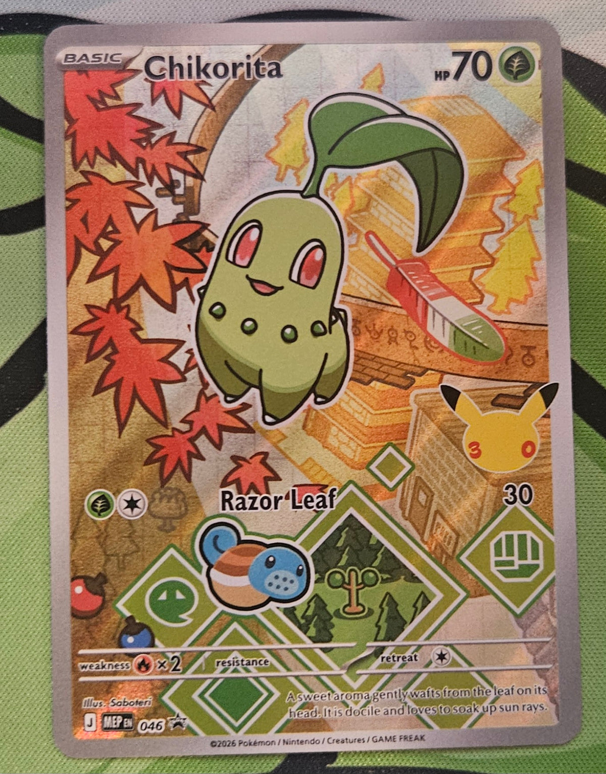 Chikorita Pokémon Card