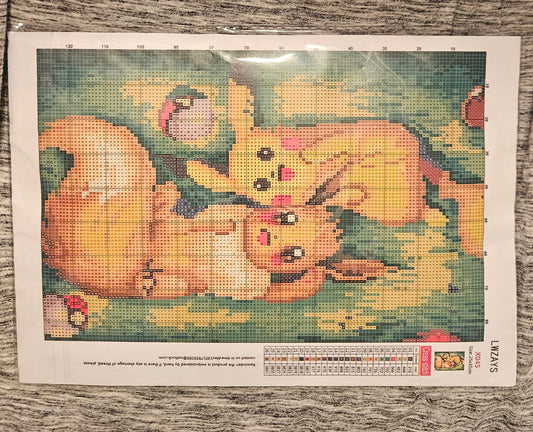 Pikachu & Eevee Diamond Painting