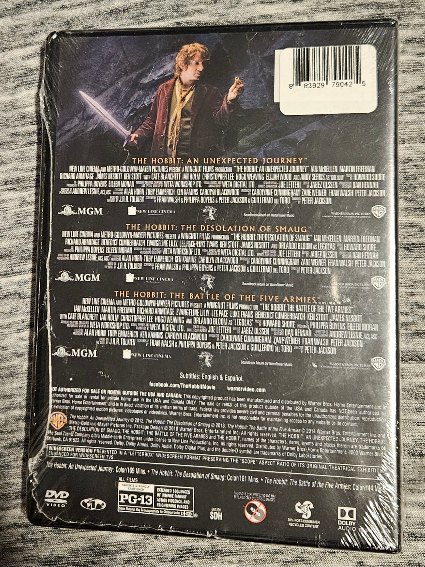 The Hobbit Motion Picture Trilogy (DVD)