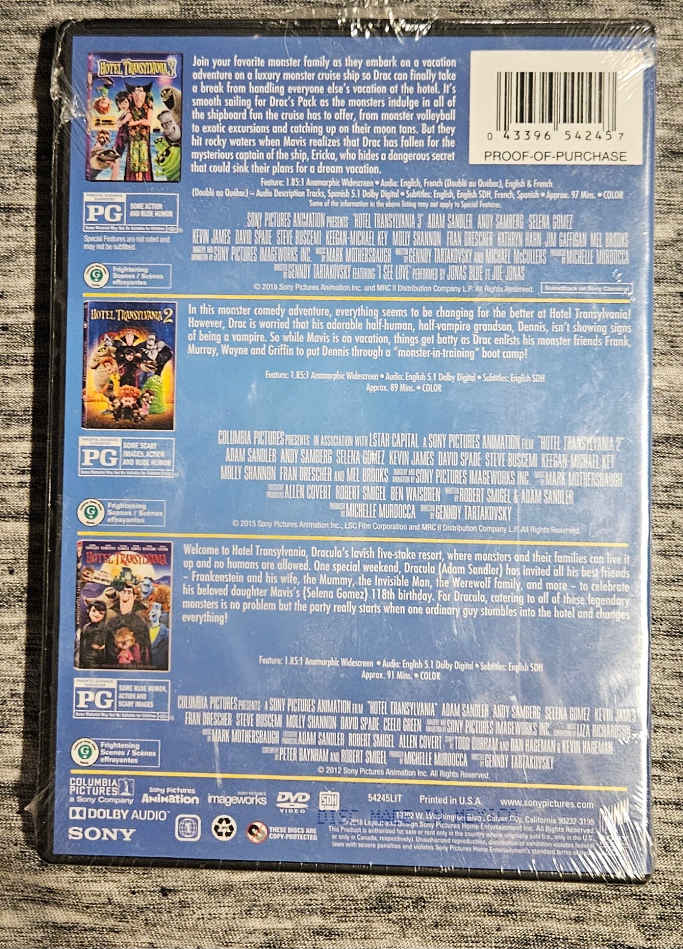 Hotel Transylvania 3-Movie DVD Collection
