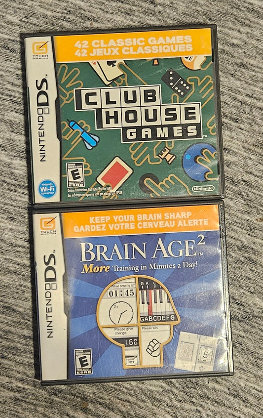 Club House Games & Brain Age 2 Bundle