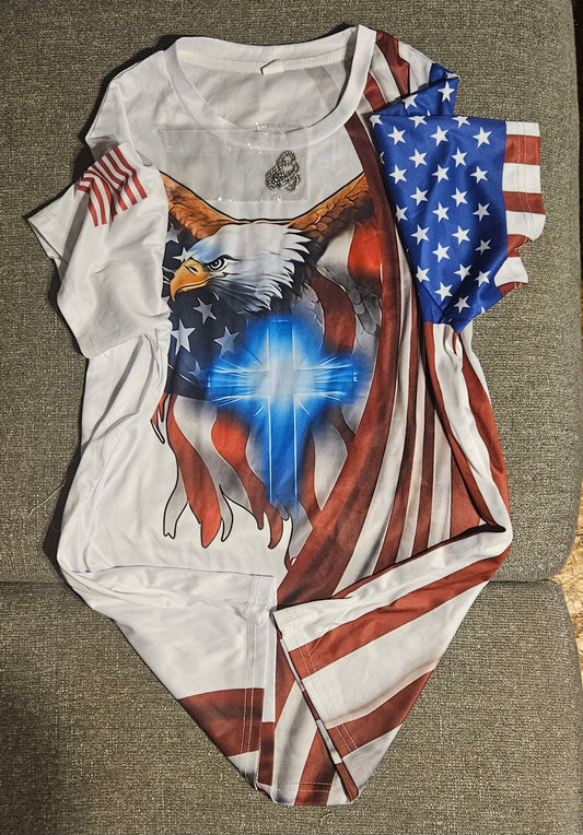 Eagle Shirt with Necklace