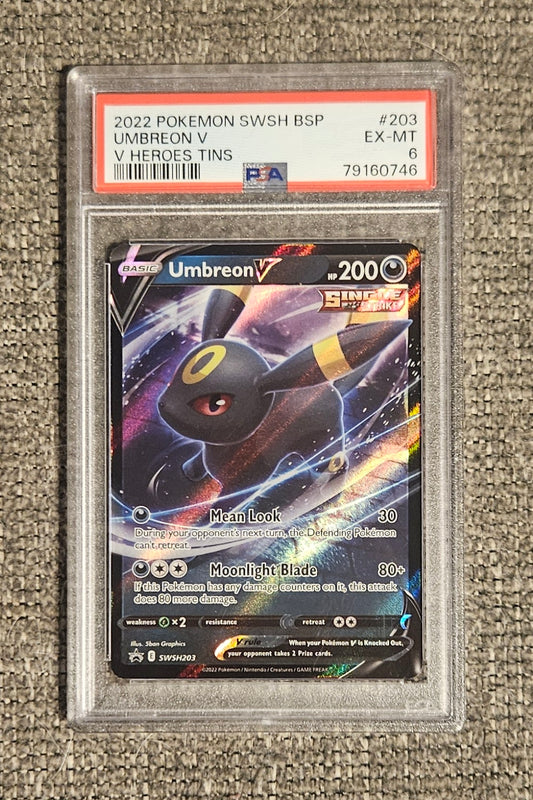 Graded Umbreon V Card