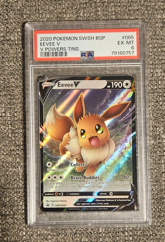 Graded Eevee V Card