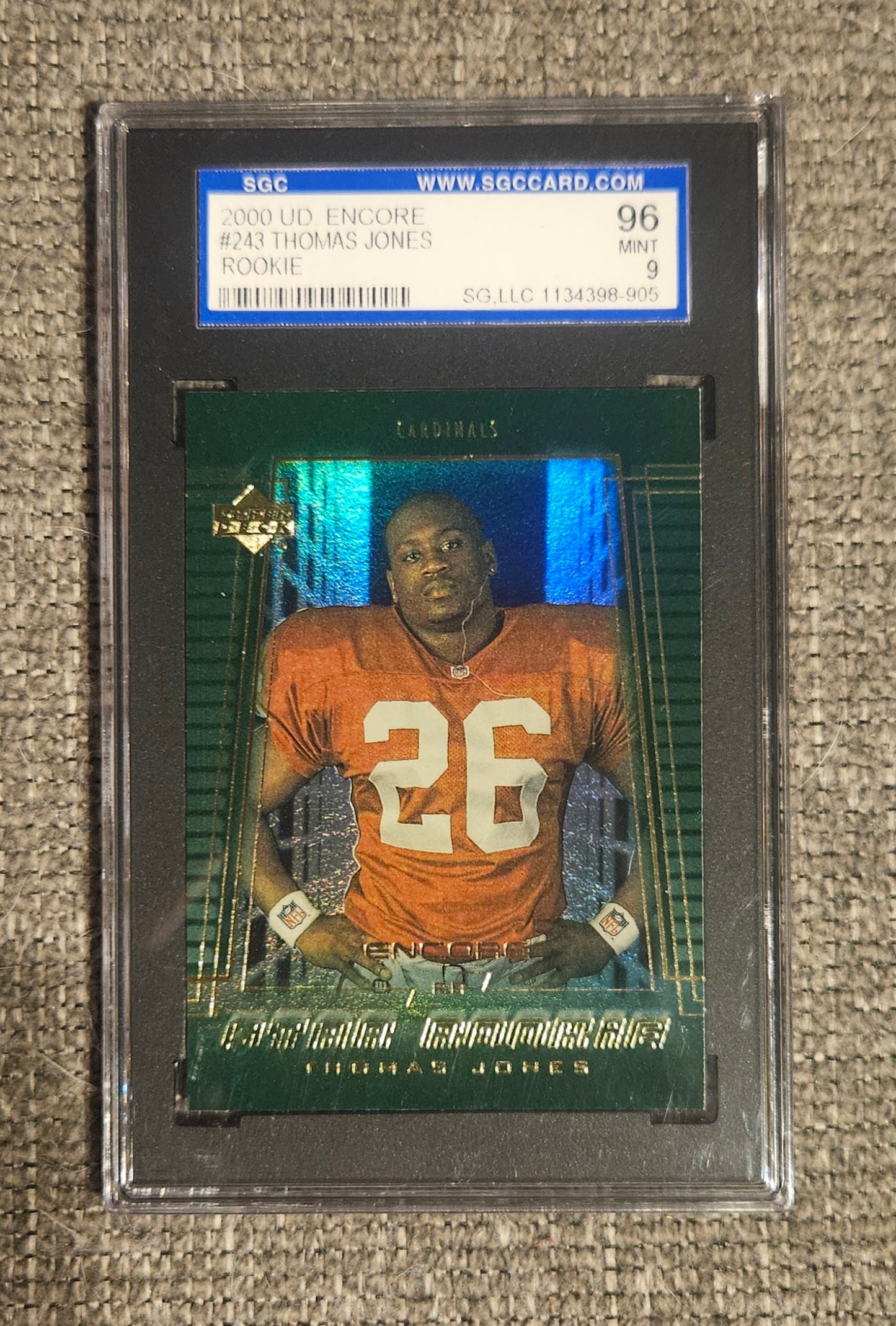 Thomas Jones Graded Sports Card