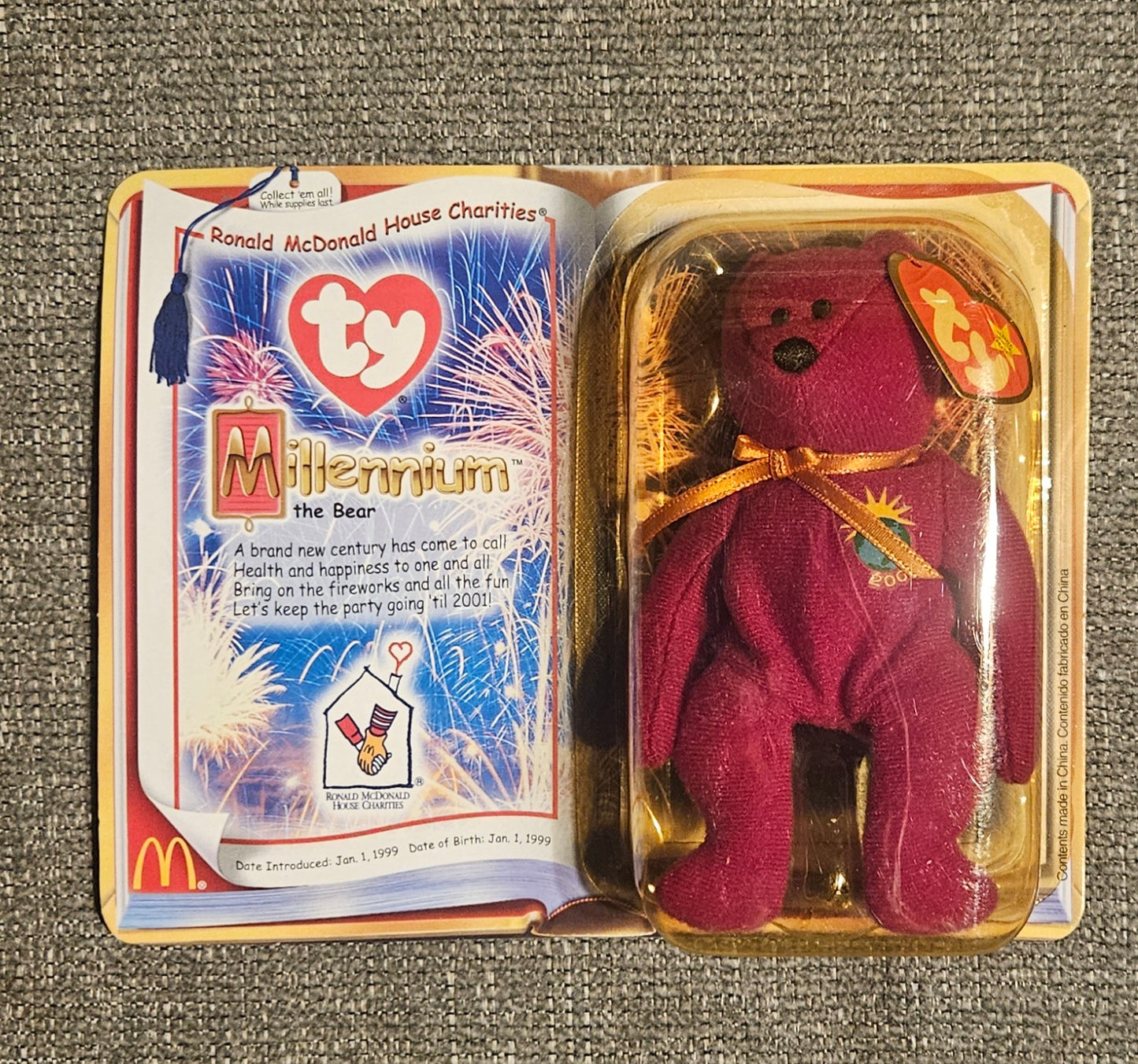 Millennium The Bear Ty Beanie Baby