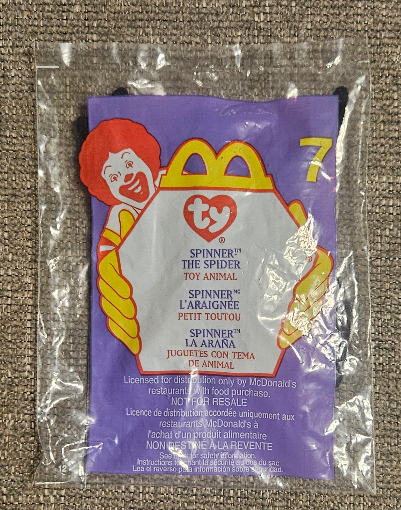 Spinner The Spider Ty Beanie Baby