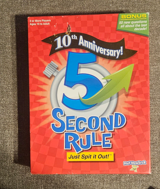 5 Second Rule Game: 10th Anniversary Edition