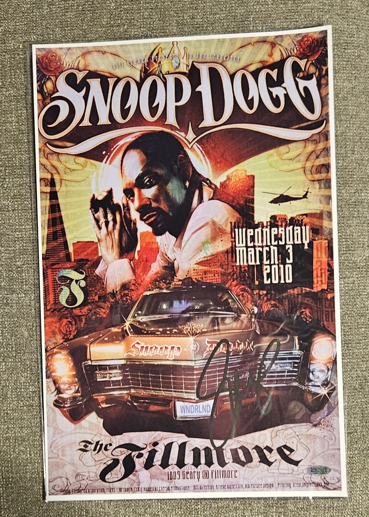 Autographed Snoop Dogg Poster