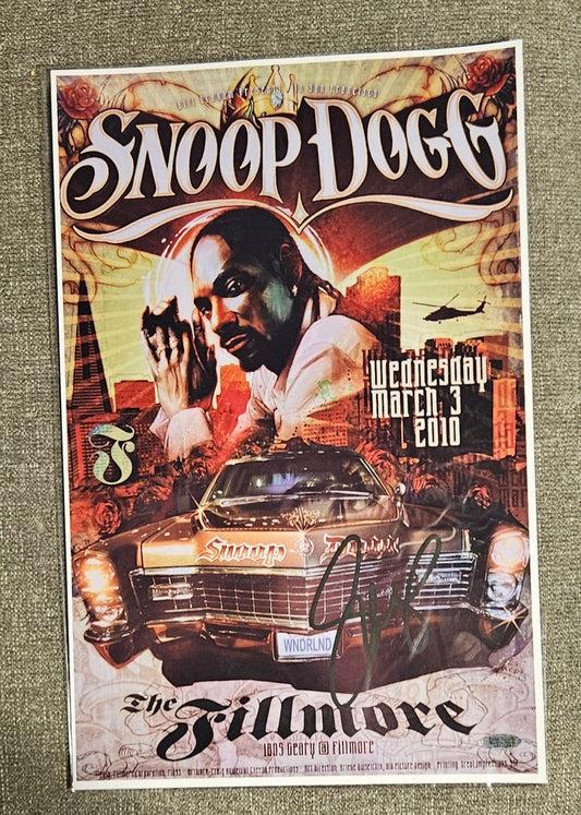 Autographed Snoop Dogg Poster