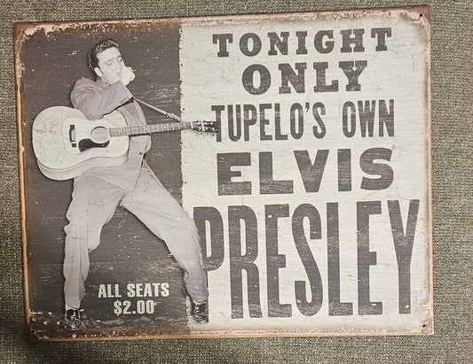Elvis Presley Metal Sign