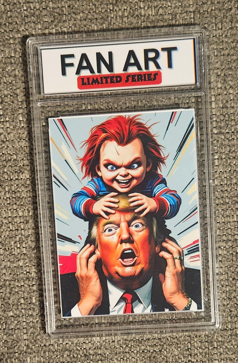Chucky & Donald Trump Fan Card