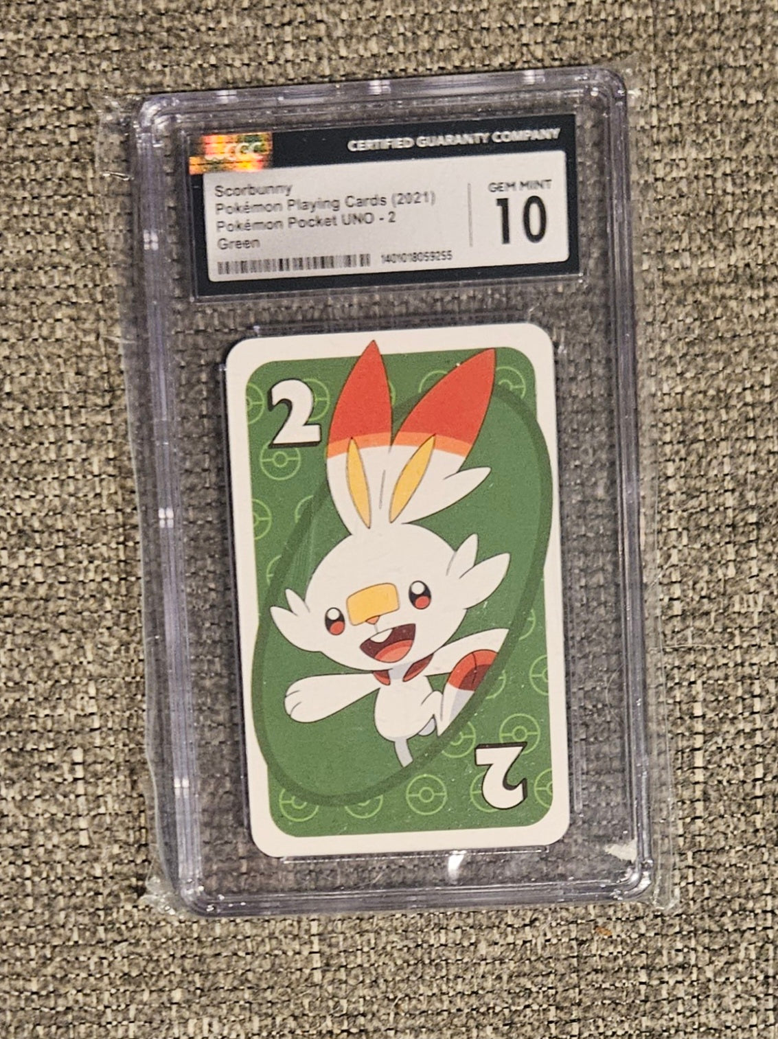 Pokémon Scorbunny Graded UNO Card