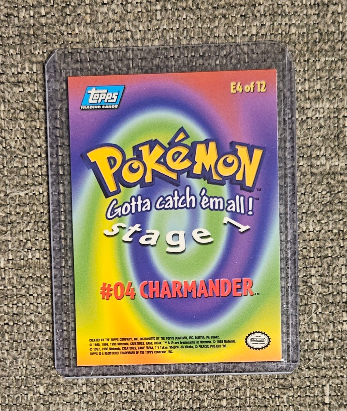 Pokémon Charmander Card (1999 Topps)