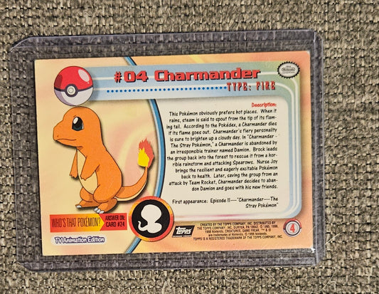 Pokémon Charmander Card (Pokedex Edition)
