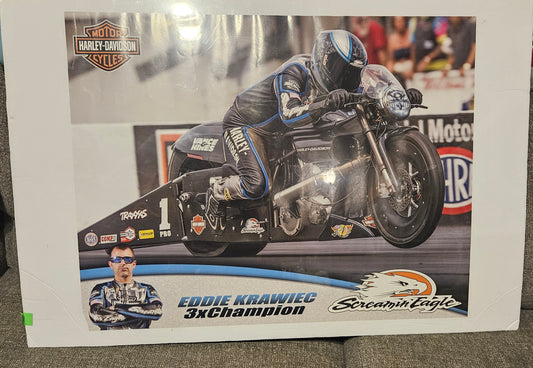 Harley Davidson Eddie Krawiec Collectible Poster