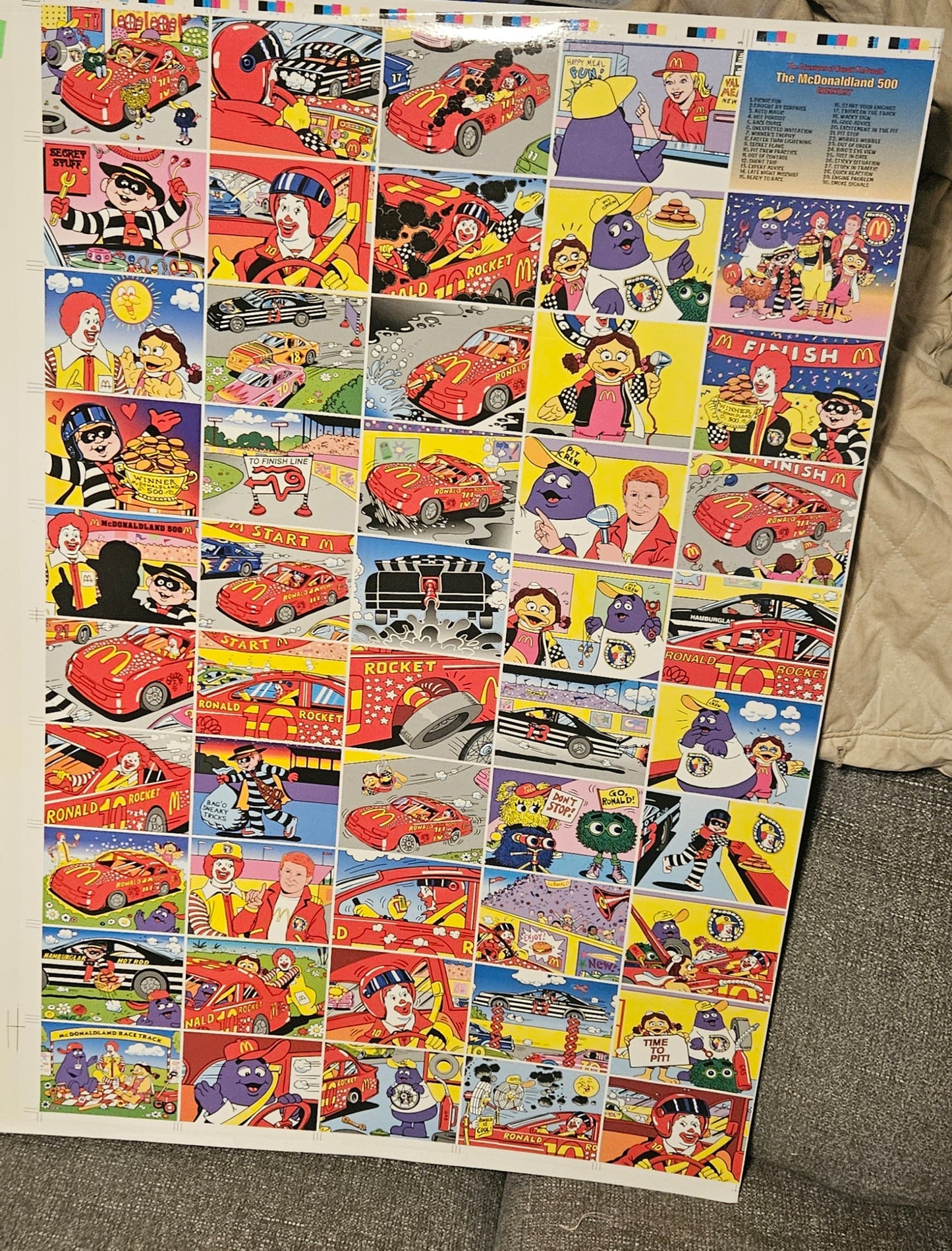 Collectibe McDonald's Cards.