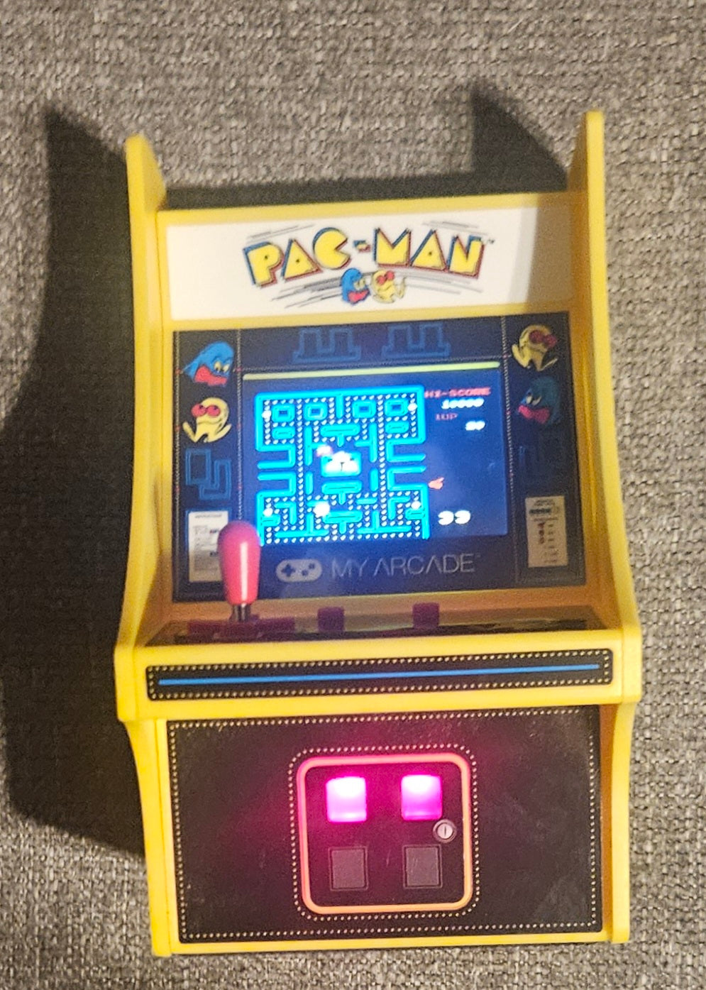 Battery-Operated Mini Pac-Man Arcade Game