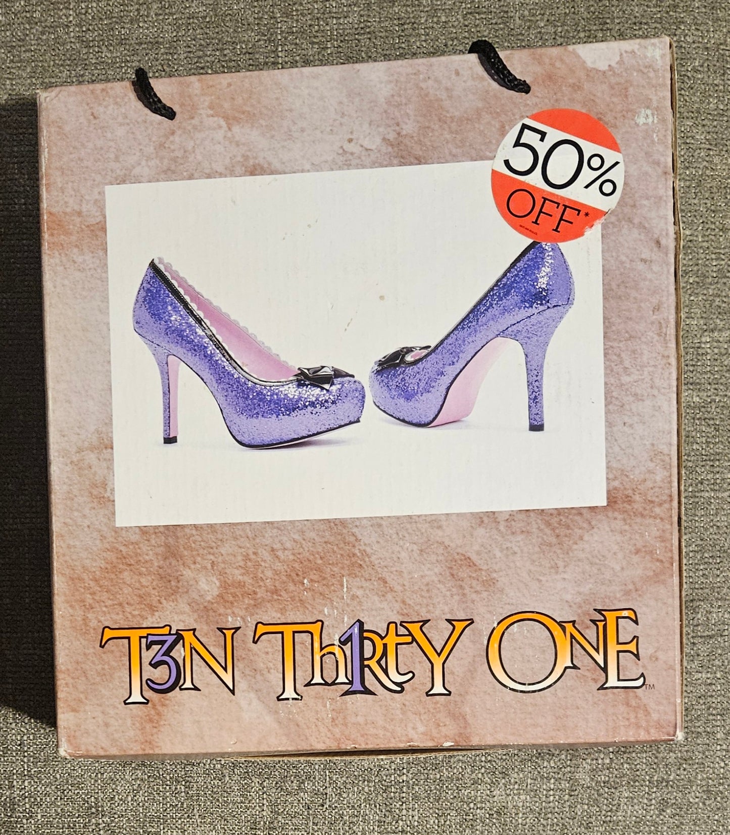 Purple Glitter Highheels Costume Accessory