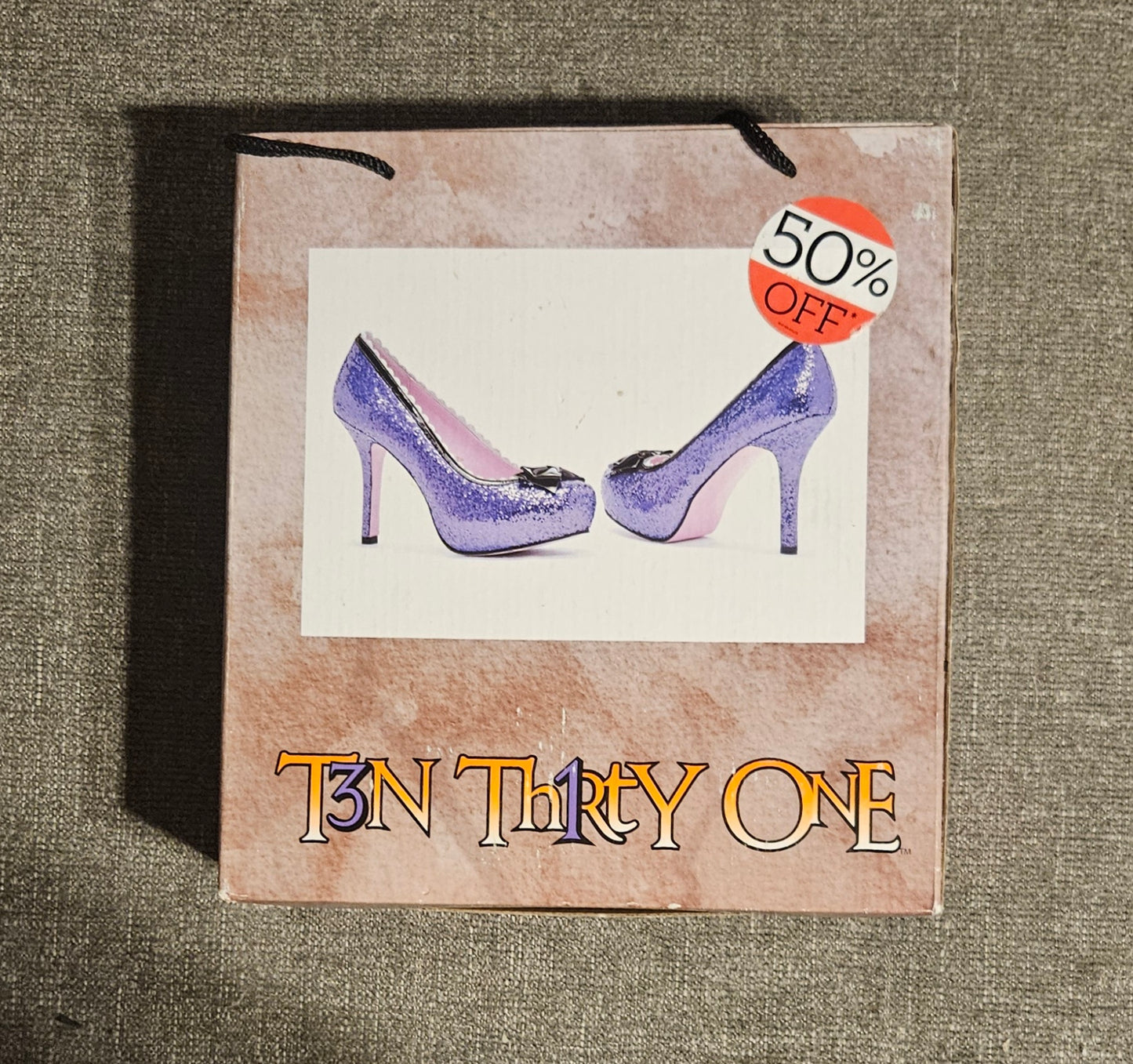 Purple Glitter Highheels Costume Accessory