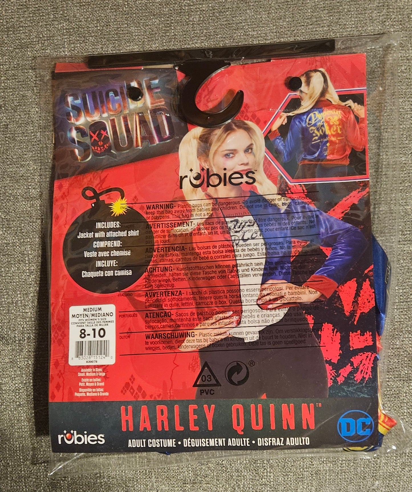Harley Quinn Jacket with Shirt