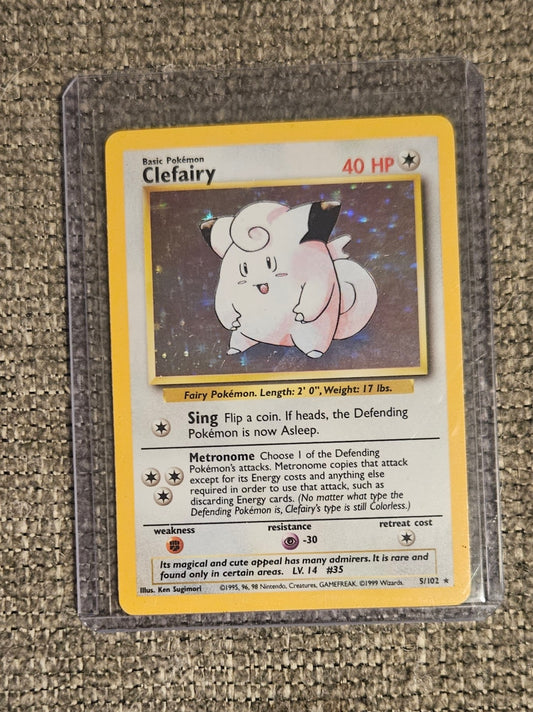 Clefairy Holographic Base Set Card